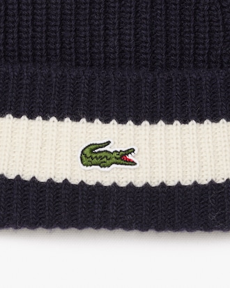 Unisex Rib Knit Wool Beanie