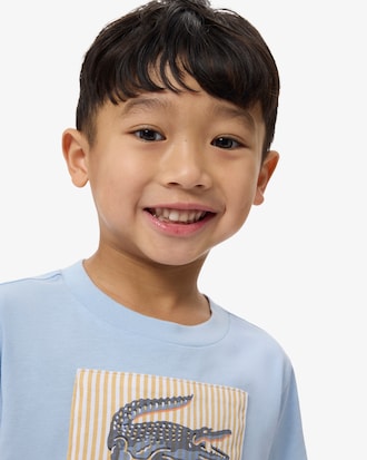 Badge Accent Cotton T-Shirt