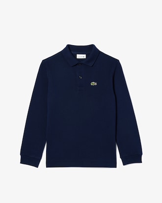 Kids' Long Sleeve Petit Piqué Polo