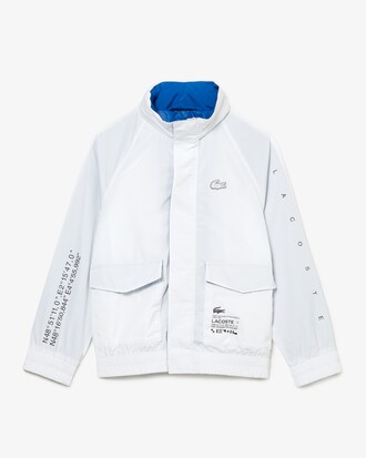 Kids' Lacoste Removable Hood Water-Repellent Jacket