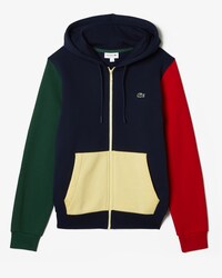 Men's Classic Fit Colorblock Zip-Up Hoodie