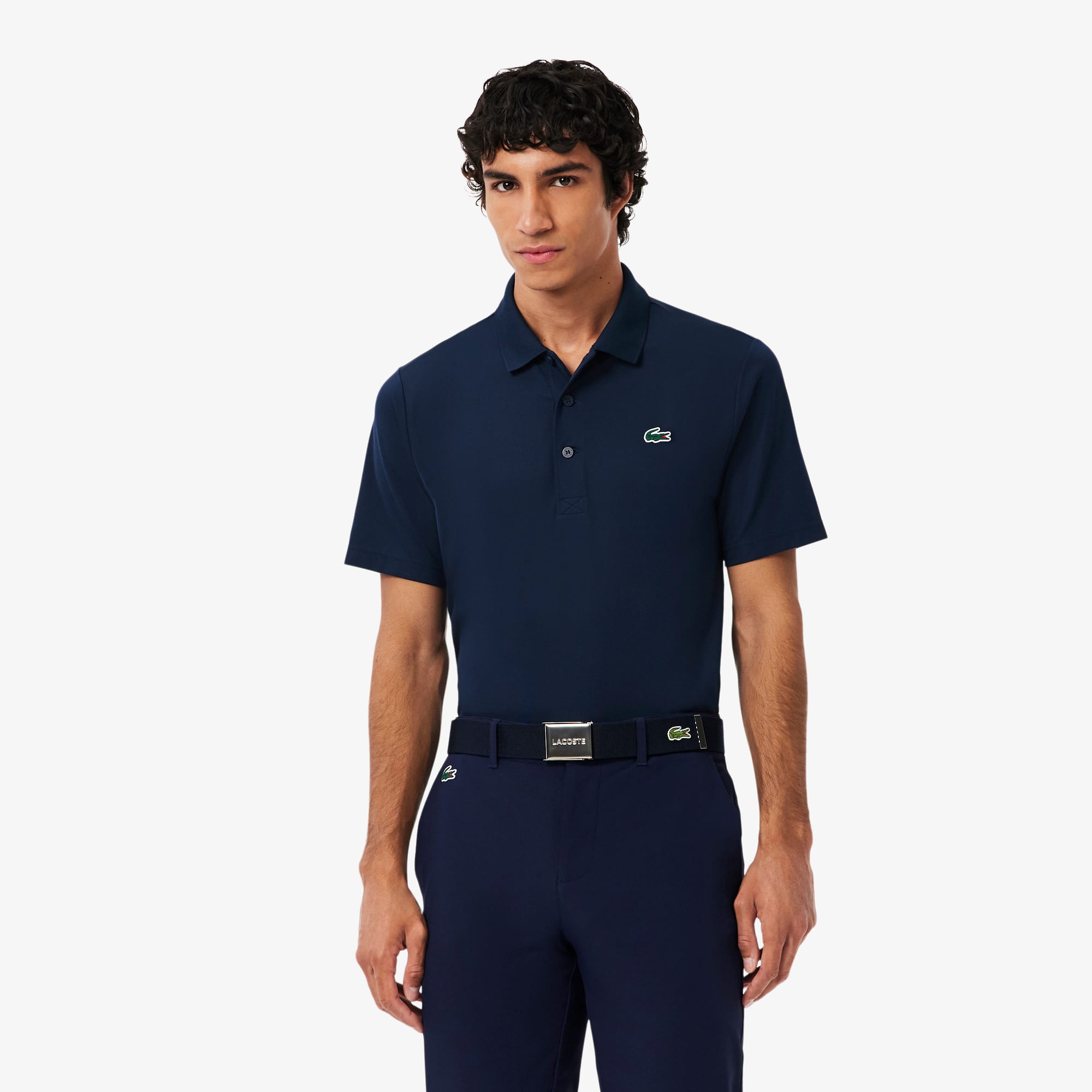 Lacoste Men's Regular Fit Uv Protect Golf Polo - Xxl In Blue