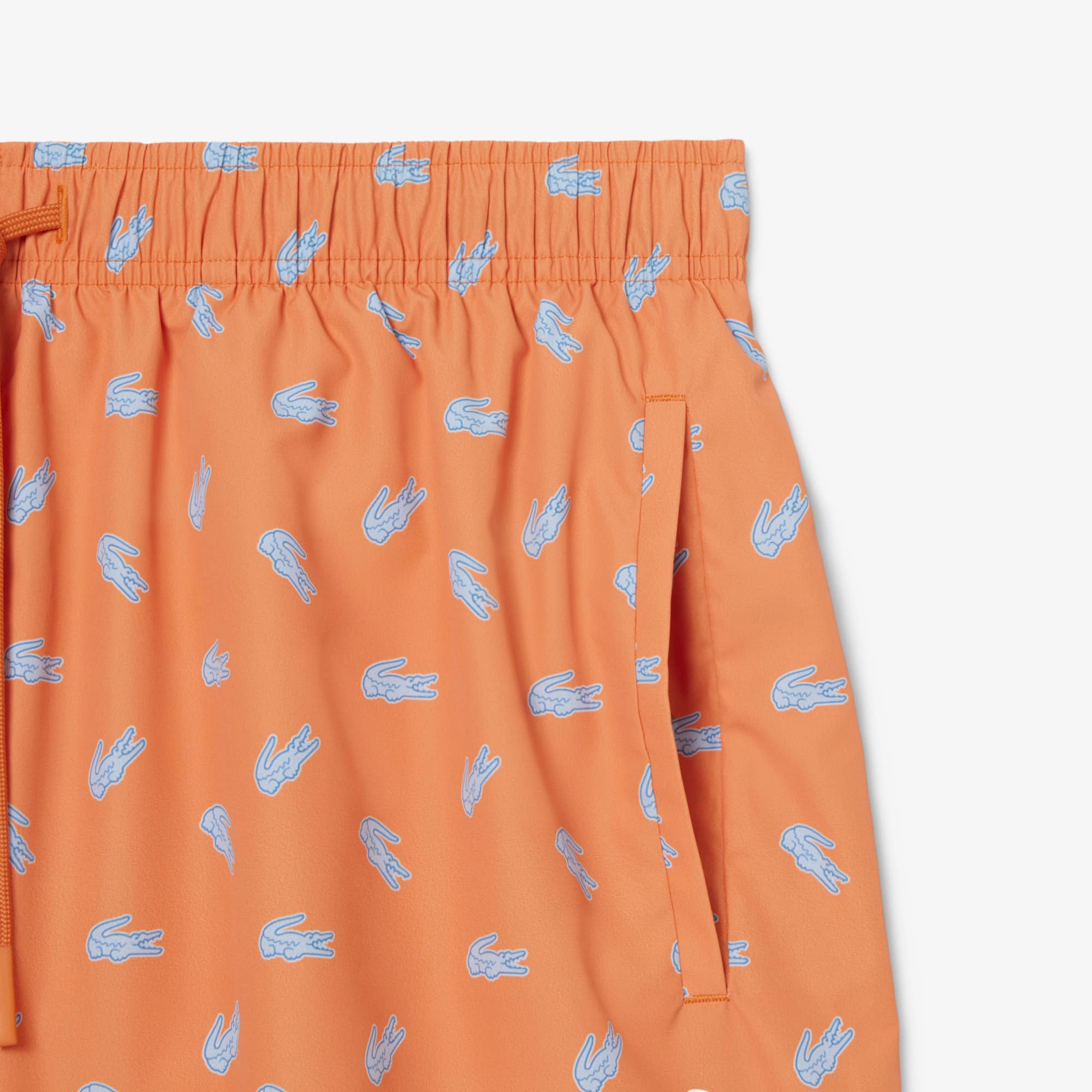 Mid Length Crocodile Print Swim Trunks - Shorts & Swim - New In