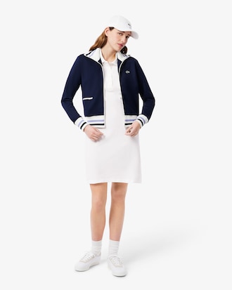 Women's Slim Fit Stretch Mini Piqué Polo Dress
