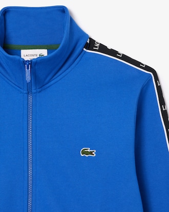 Men's Logo Stripe Zip-Up Sweatshirt