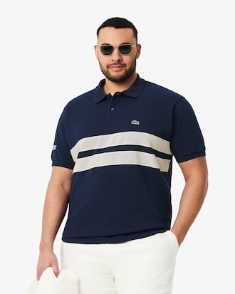 Men's Bold Stripes Classic Fit L.12.12 Polo