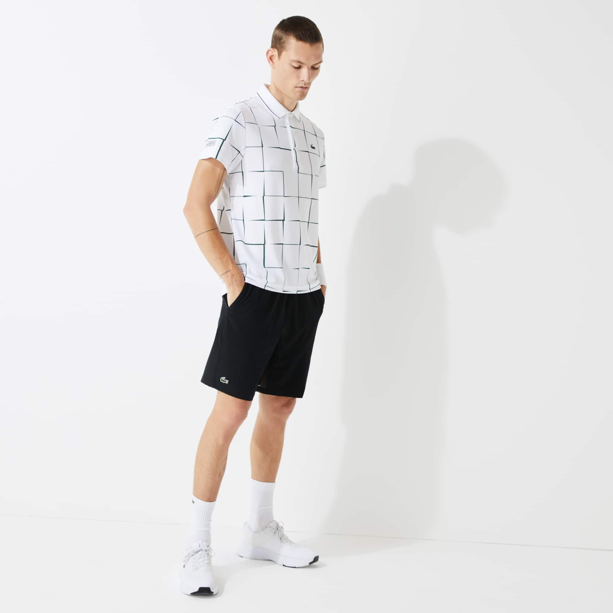 Click to view more detailed imagery on our partner's website Lacoste Men's Sport Tennis Stretch Shorts In Black