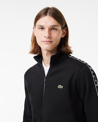 Men's Logo Stripe Zip-Up Sweatshirt
