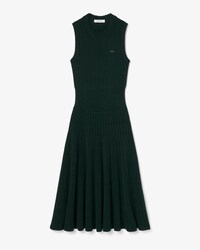 Robe c&ocirc;tel&eacute;e coton m&eacute;lang&eacute; &agrave; plis