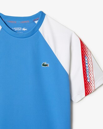 Men&rsquo;s Lacoste Sport Regular Fit Logo Stripe T-shirt