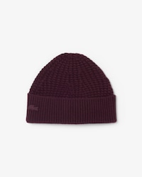 Unisex Wool Blend Textured Beanie