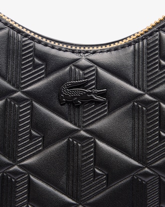 Women's Maheki Embossed Leather Half Moon Bag
