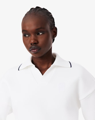 Sweatshirt col polo Tennis H&eacute;ritage