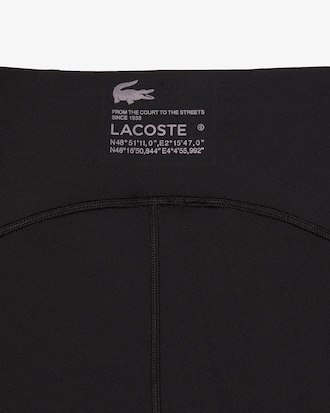 Leggings de mujer Lacoste Sport con raya con logo