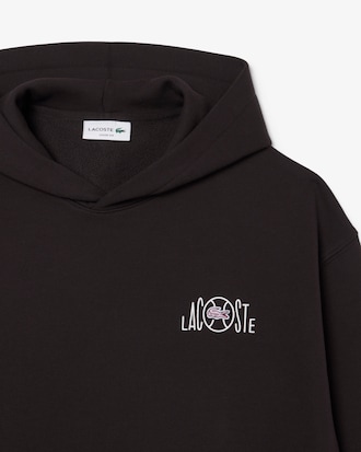 Sudadera de forro polar con m&uacute;ltiples estampados