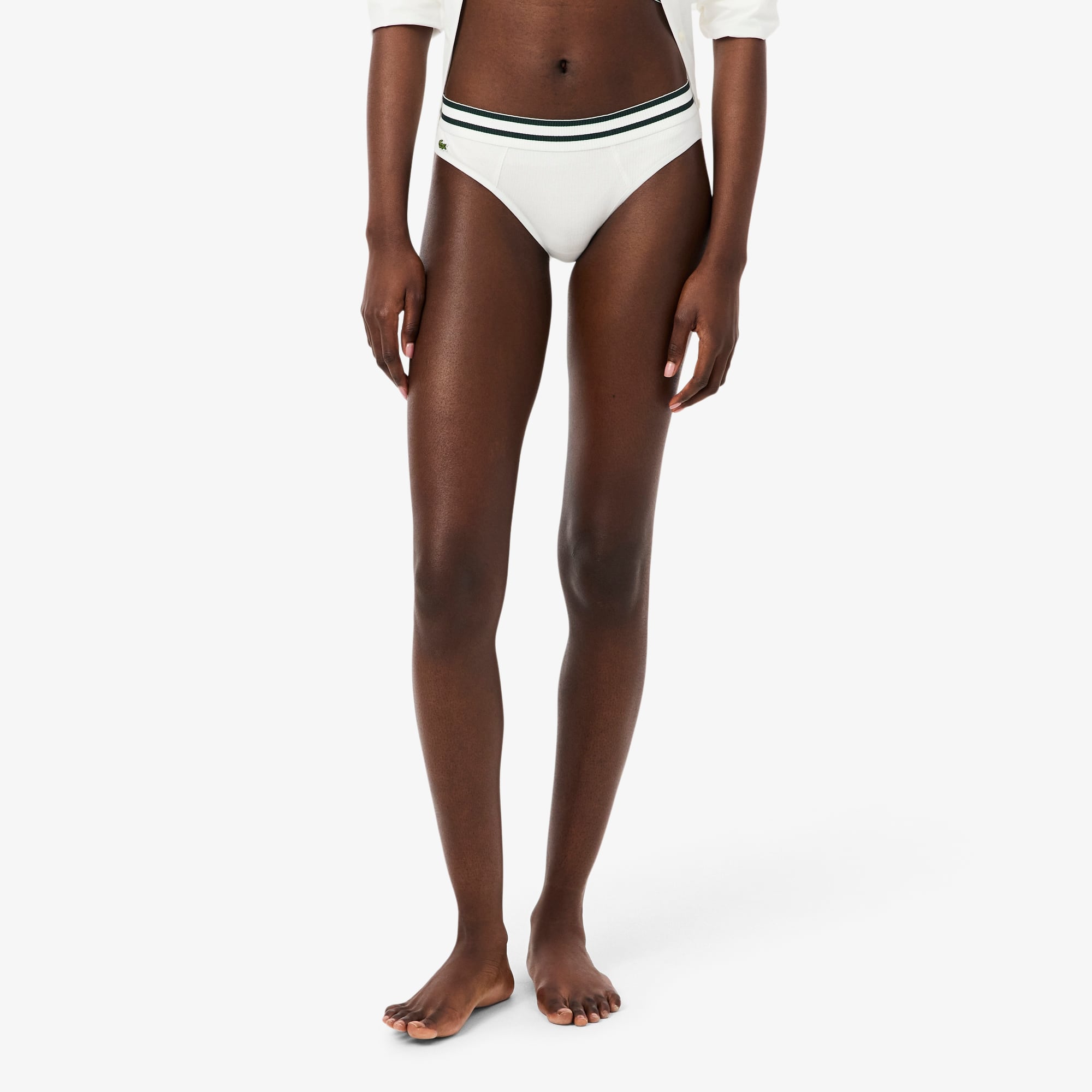 Stripe Waist Cotton Briefs