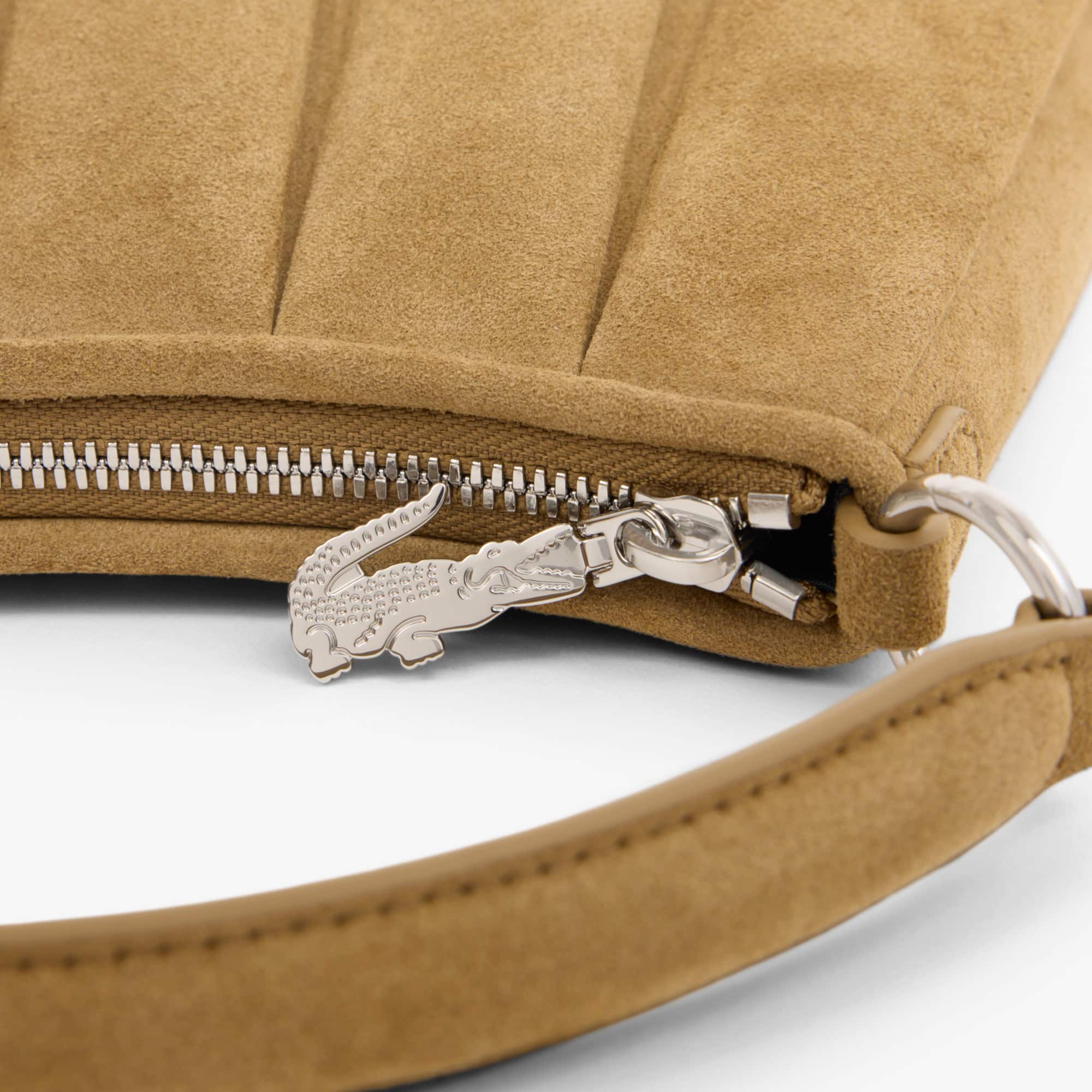 Small Lenglen Suede Leather Purse