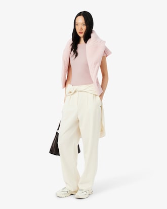 Women's Slim Fit Ribbed Cotton T-Shirt