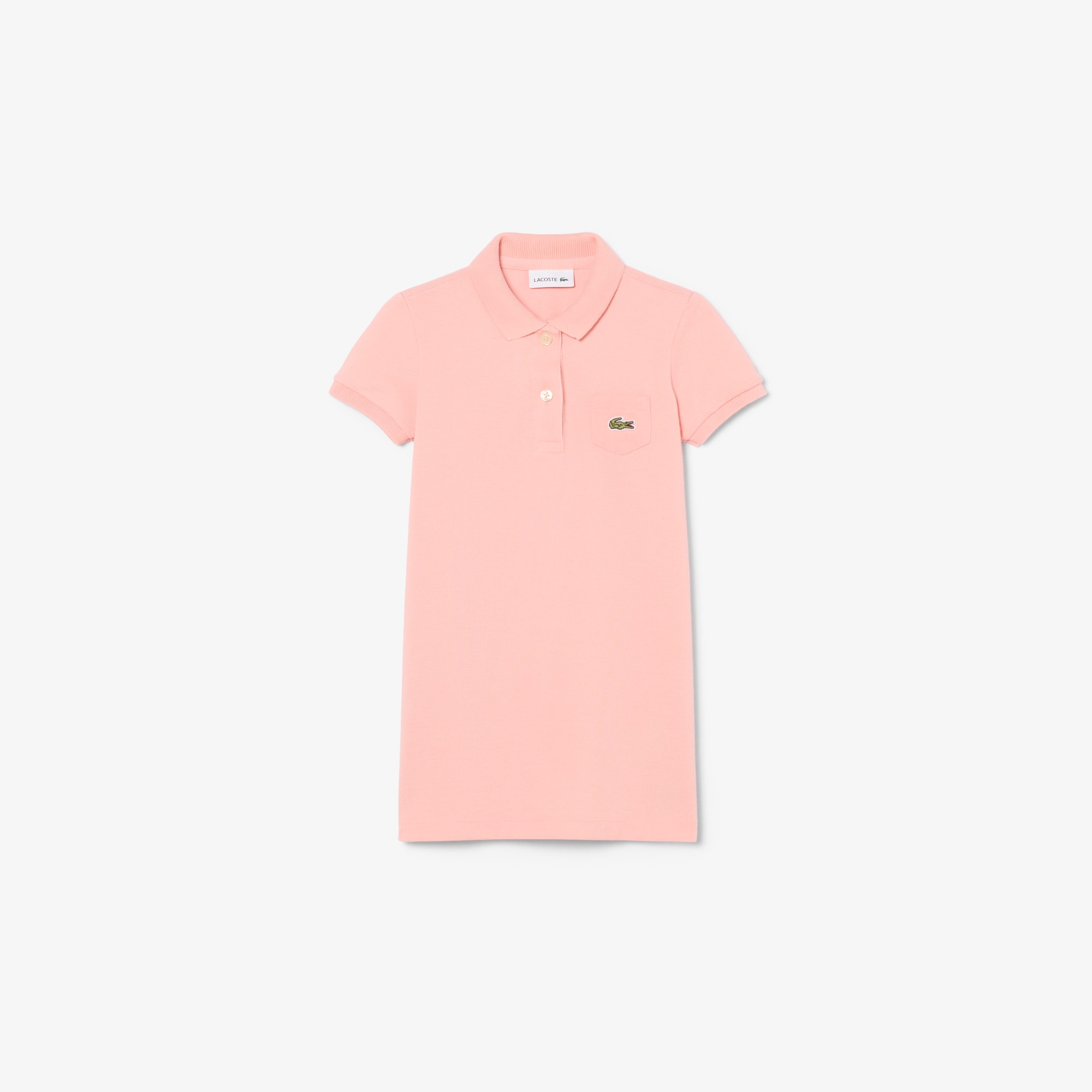 Lacoste Girls' Piqué Polo Dress - 3 Years In Pink
