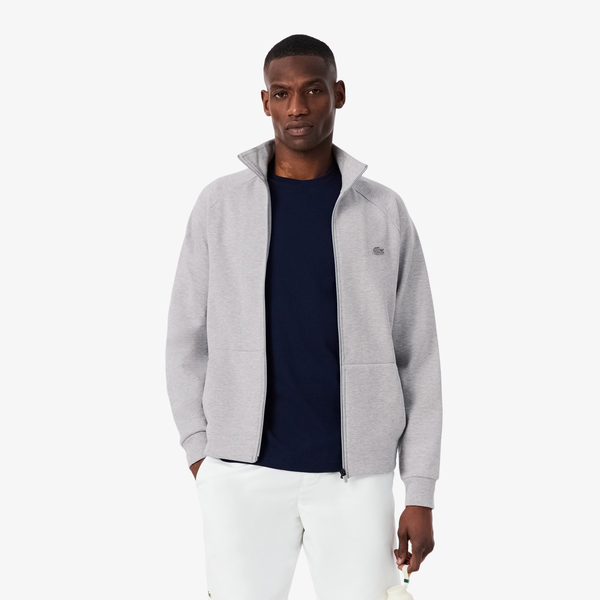 Men's Double Faced Jersey Zip-Up Sweatshirt - Sweaters