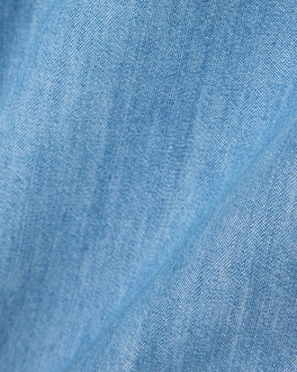 Relaxed Fit Open Neck Denim Shirt