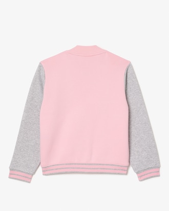 Kids' Contrast Sleeve Fleece Bomber Jacket