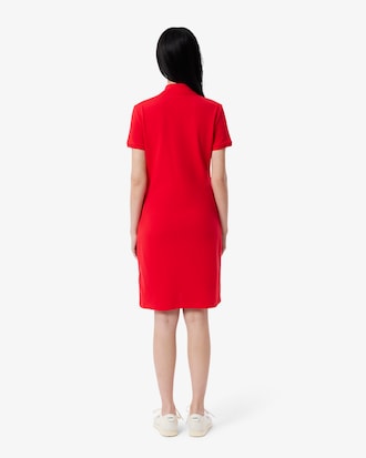 Women's Slim Fit Stretch Mini Piqué Polo Dress
