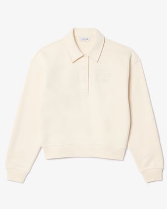 Women's Embroidered Fleece Polo Sweatshirt