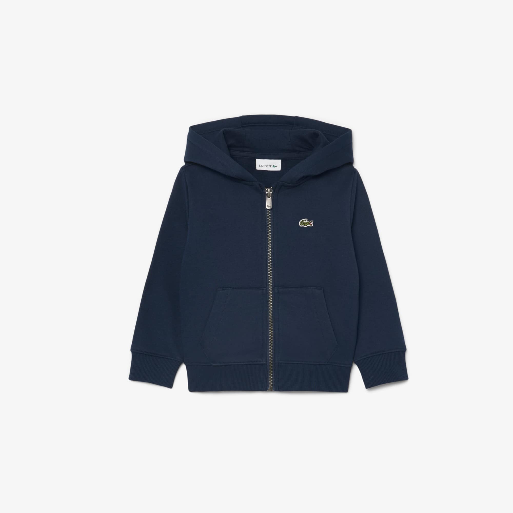 Lacoste Unisex Brushed Fleece Zipped Sweatshirt - 5 Years In Yellow