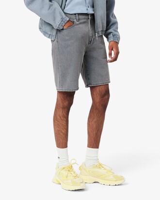 Shorts Jeans Para Hombre Con Efecto Lavado