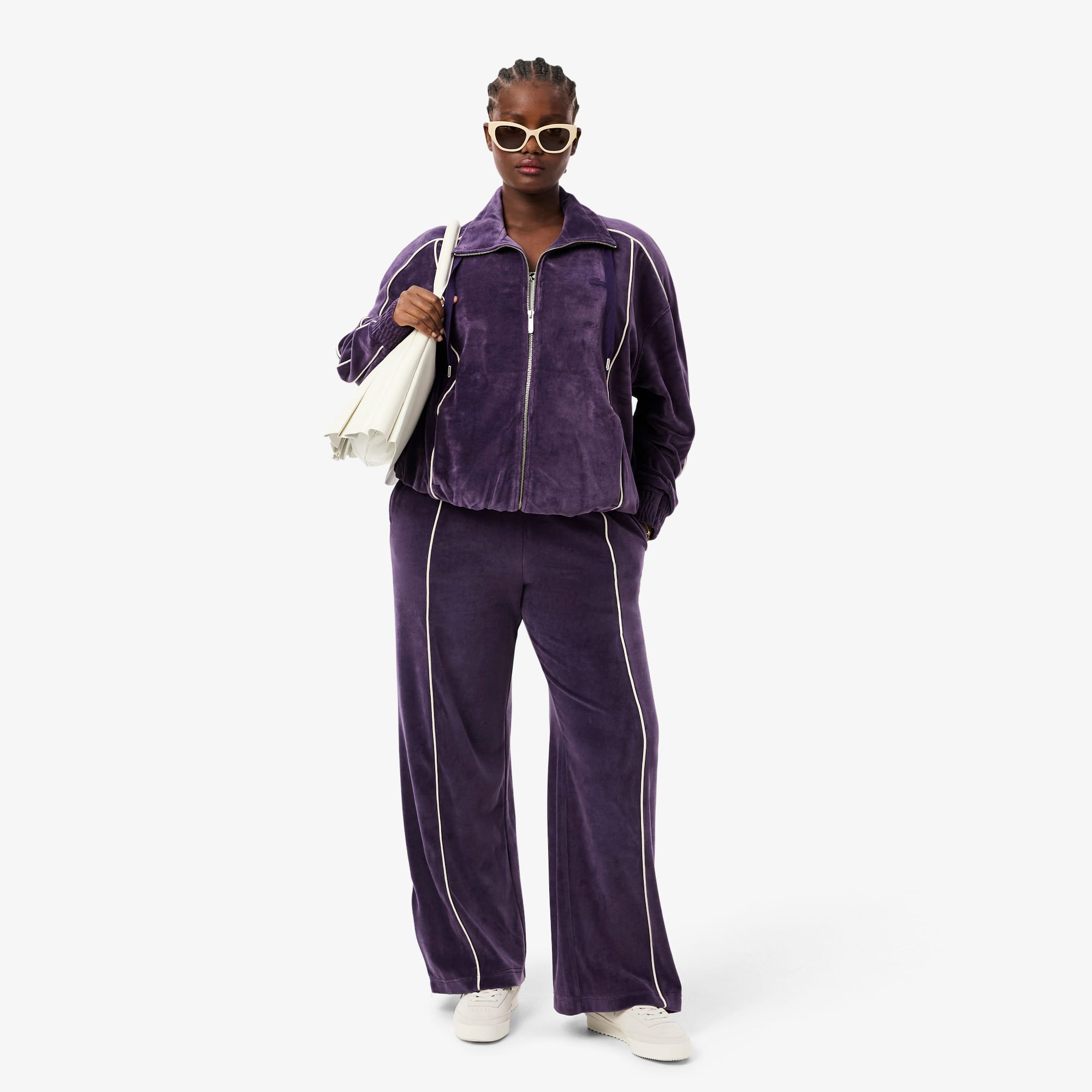 Women's Trim Accent Velour Sweatpants - Pants & Leggings - New In Women's Trim Accent Velour Sweatpants - Pants & Leggings - New In
