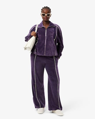 Women's Trim Accent Velour Sweatpants