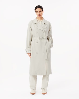 Women's Oversized Denim Trench Coat