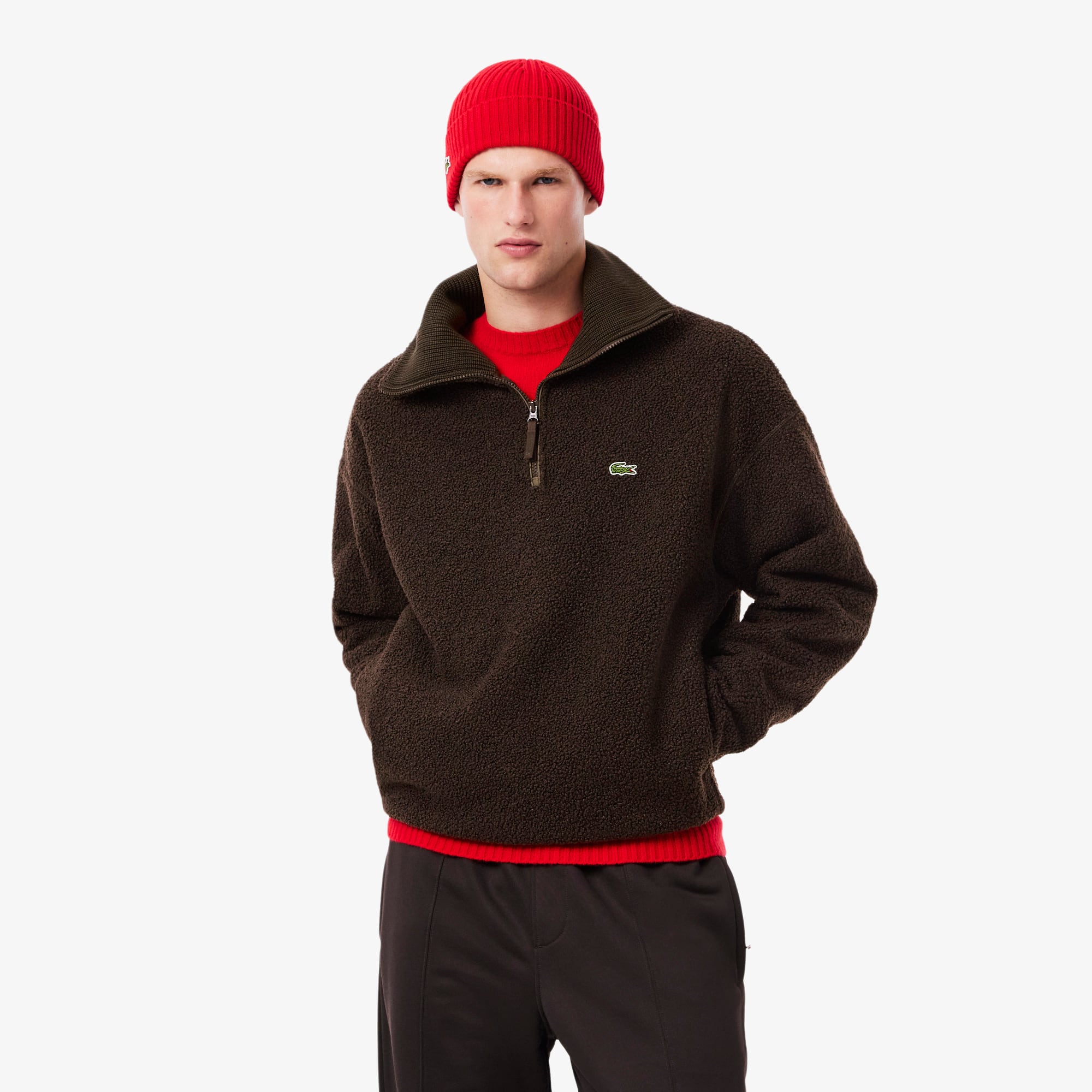 コレクション 55500 Men's Zip-Up Polar Fleece Sweatshirt - Sweaters