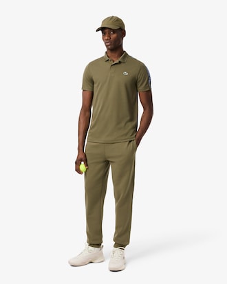 Men's Ultra Dry Branded Stripe Tennis Polo