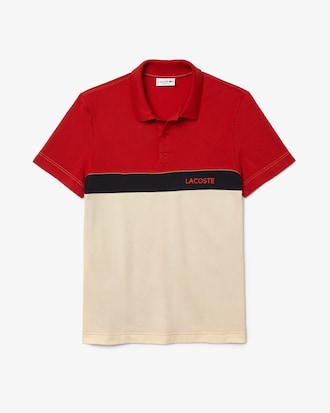 Men&rsquo;s Regular Fit Color-Block Cotton Piqu&eacute; Polo