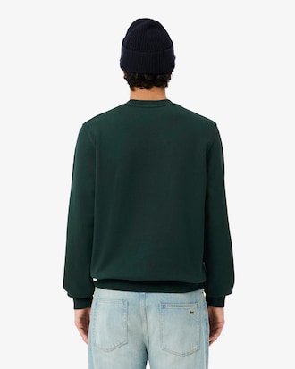 Sudadera cl&aacute;sica con cuello redondo y estampado