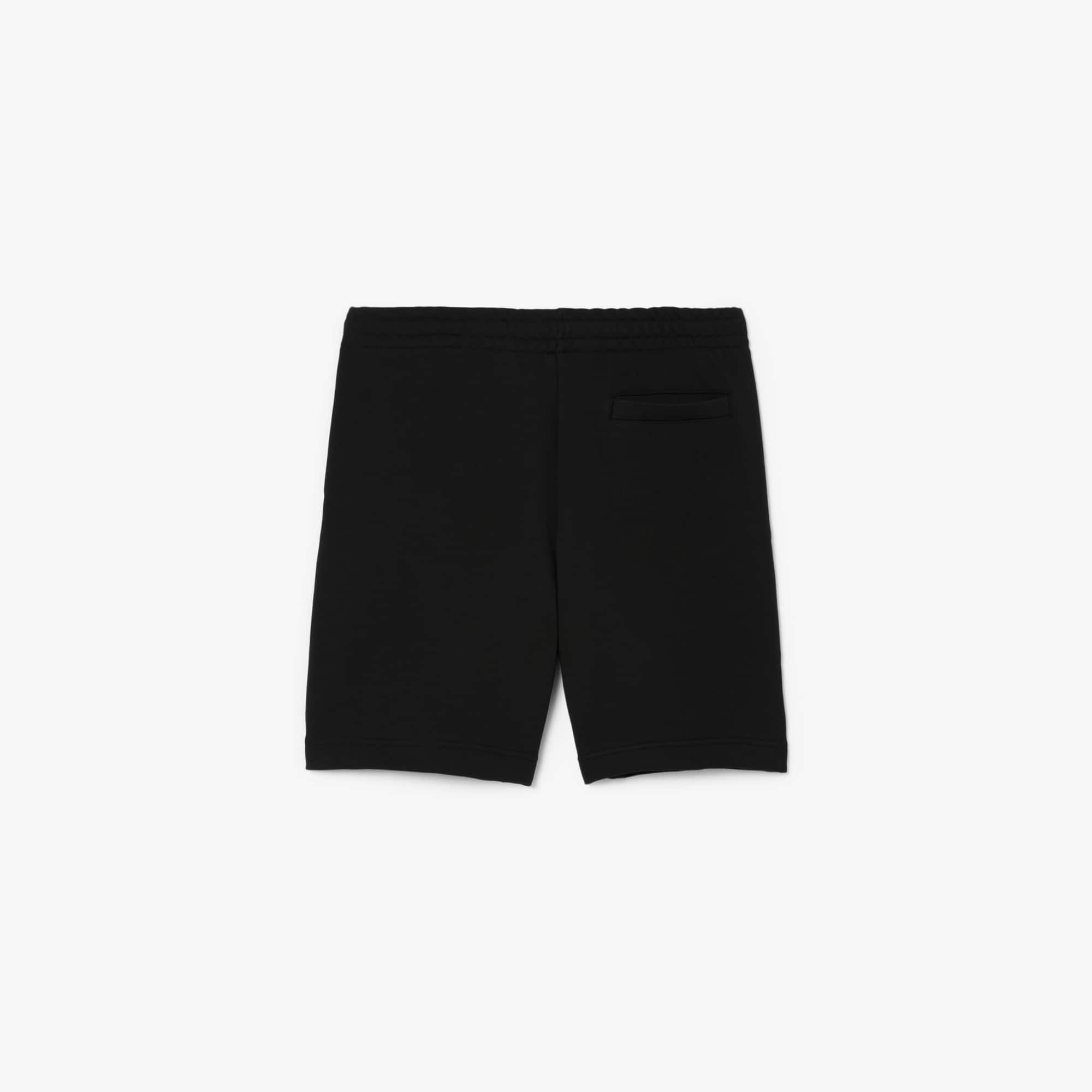 ハーフ・ショートパンツ LACOSTE Men Shorts GH9860 031 Black Men's Regular Fit Fleece Shorts - Shorts & Swim - New In