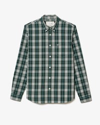 Men's Slim Fit Stretch Plaid Shirt
