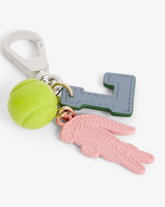 Tennis Ball Crocodile L Charms Key Ring