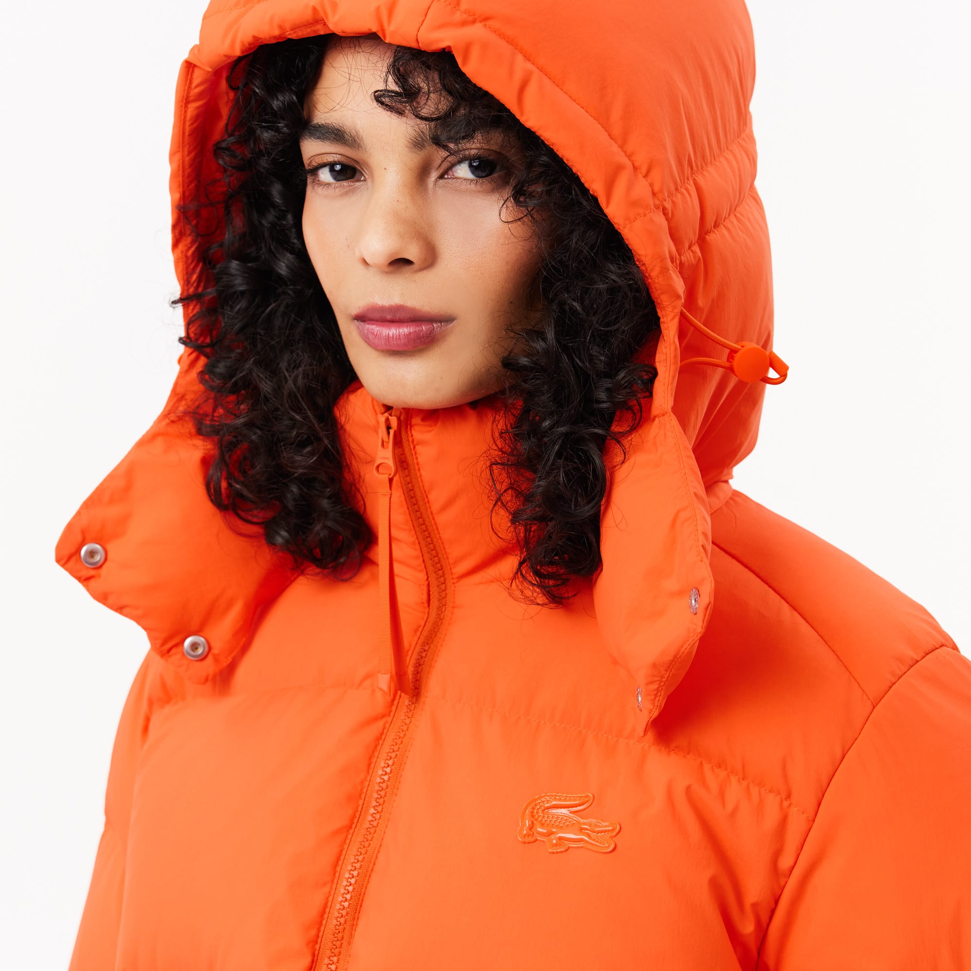Women's Relaxed Fit Hooded Down Jacket - Jackets & Coats