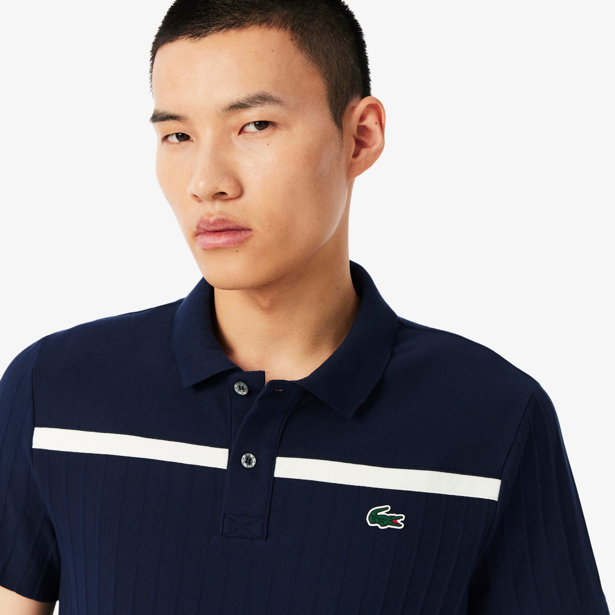 LACOSTE ポロシャツ US 5 Men's Ultra Dry Badge Accent Tennis Heritage Polo - Polo Shirts