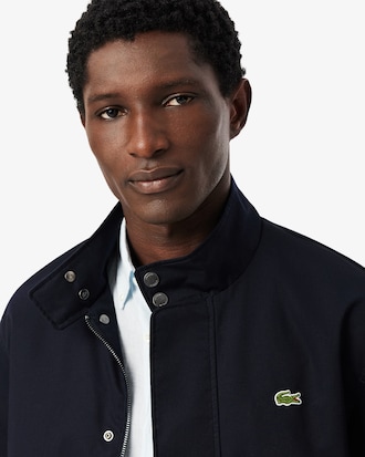 Water-Repellent Twill Harrington Jacket