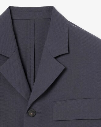 Runway Cropped Jacquard Tailored Jacket