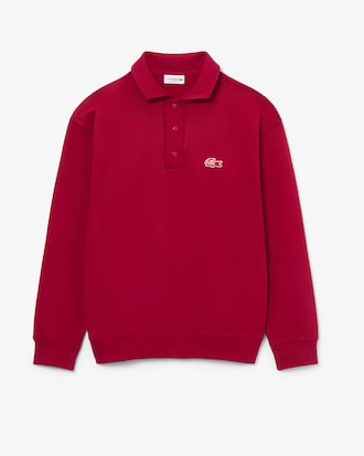 Fleece Polo Collar Sweatshirt