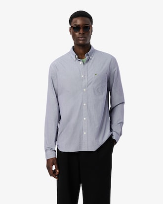 Men's Regular Fit Gingham Poplin Shirt