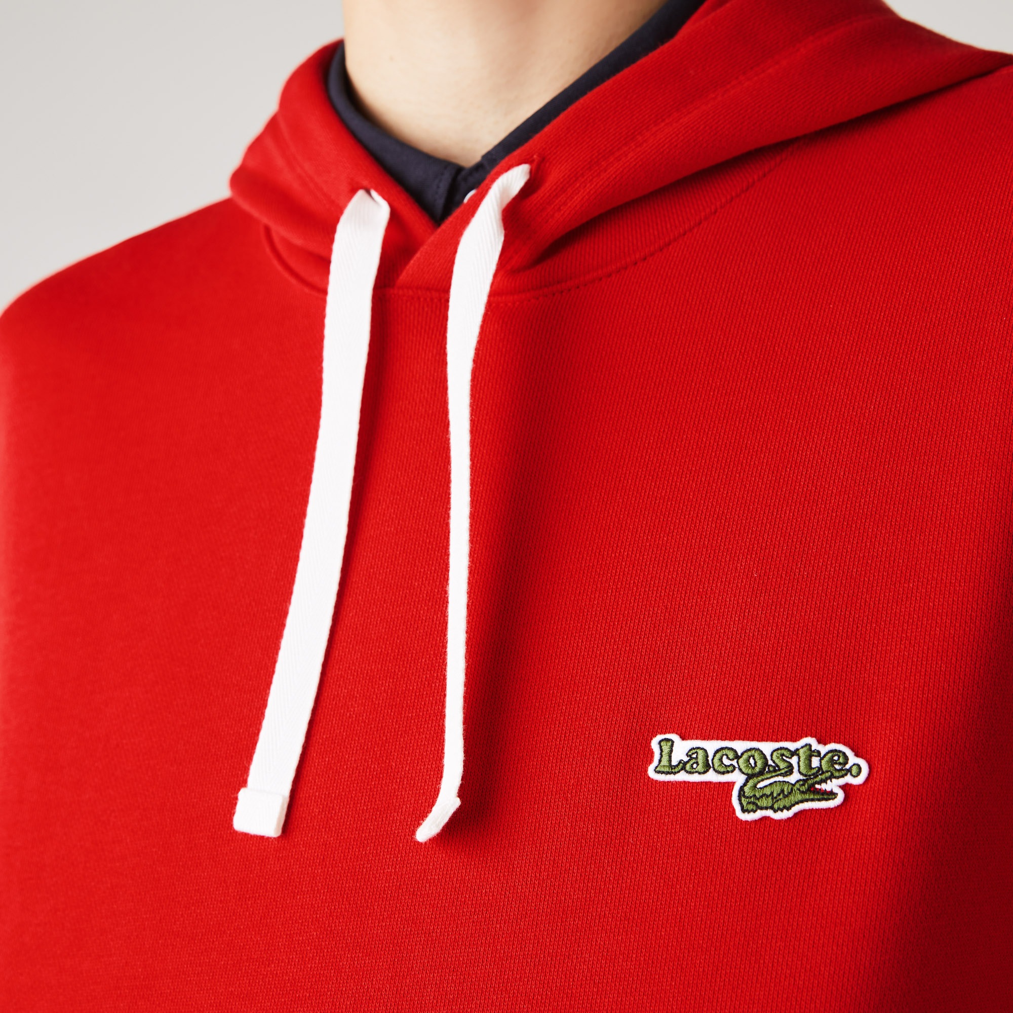 Lacoste men's hooded fleece sweatshirt Clearance