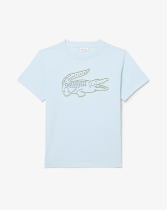 Crocodile Embroidery Cotton T-shirt