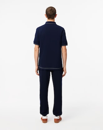 Regular Fit Piqu&eacute; Sweatpants
