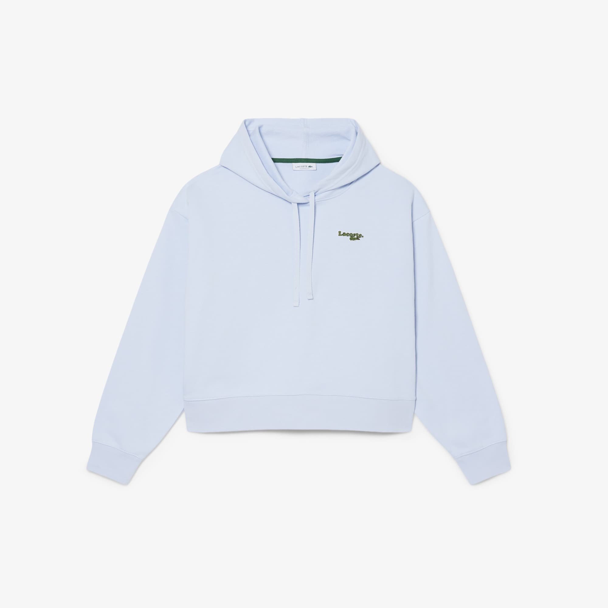 Lacoste Women's Oversized Logo Hoodie - 38 In Blue